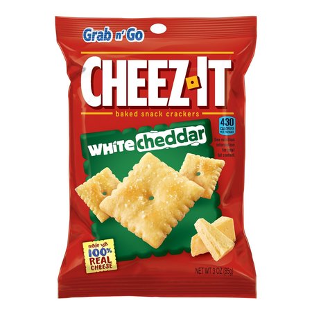 CHEEZ-IT White Cheddar Crackers 3 oz Pegged 2410031532